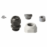 BN 22071 Cable glands with metric thread and reducing sealing ring, sealing range and dome nut identical Pg-series