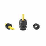 BN 22076, BN 22077 Cable glands with metric thread and sealing insert for especially moulded AS-i Bus-cable