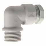 BN 22090 Elbow cable glands 90° with metric thread and pressure screw