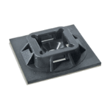BN 20494 4-ways adhesive backed mounts for cable ties, PA 6.6, black