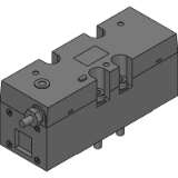 PV5-8R - 단품 밸브 ISO  사이즈2  I/O커넥터타입