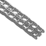 Łańcuchy rolkowe standardowe z prostymi płytkami dwurzędowe DIN 8187