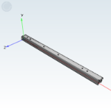 ZH20DU-1 - Linear slide rail · 20 series · Light load type · Three section type