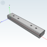ZH24CU-1 - Linear slide rail · 15 series · Light load type · Three section type