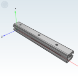 zh26du - Linear slide rail · 14 series · Light load type · Three section type