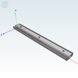 ZH26HU - Linear slide rail · 14 series · Light load type · Two section type