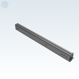 zh28nu - Linear slide rail · 35 series · Heavy load type · Three section type