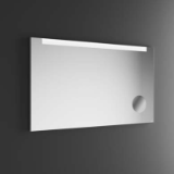 CHERSO EASY - Mirror with painted aluminum frame. Integrated magnifying mirror.
