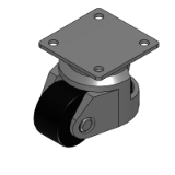 CLDK - Geräterollen mit Nivellierbefestigungen - Ausführung mit Bedämpfungselement für hohe Last