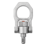 07785-06 - Threaded hoist pin, self-locking, stainless steel with rotating shackle