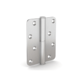 1473675 - Lift-off hinges 100 x 82 mm - stainless steel with 8 holes