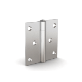5073583 - Square hinges with two offset leaves and removable pin - with 6 holes