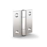 5213609 - Square hinges with two offset leaves and riveted pin - with 4 holes