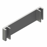 Cable duct cover 80 - MB - Standard alu profiles