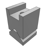 ADE08 定位块-平底型V型槽-上部板固定型