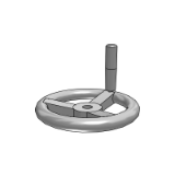SZD24_25 手轮-圆轮缘手轮-螺钉锁紧型-方孔型