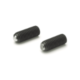 GN 605 - Socket Set Screws, Steel, Type B, Flat Ball Point Ends without Safety Feature, Inch